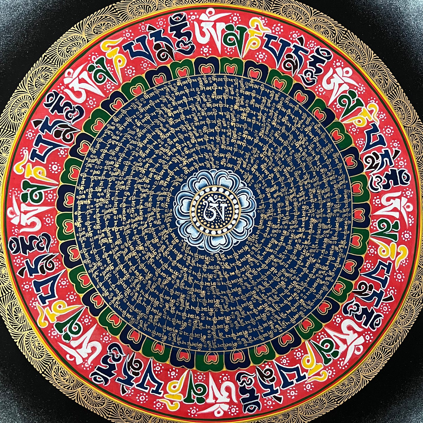 Mantra Mandala Thangka Painting