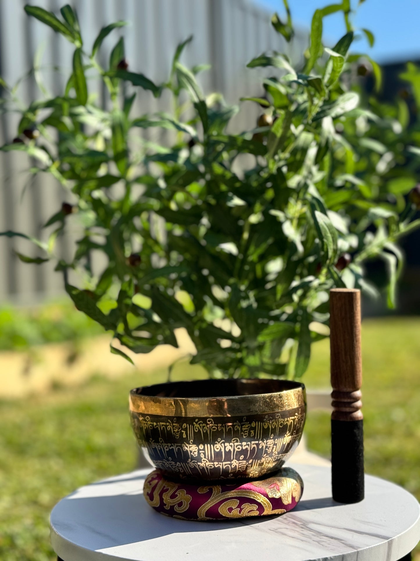 Handmade Om Singing Bowl