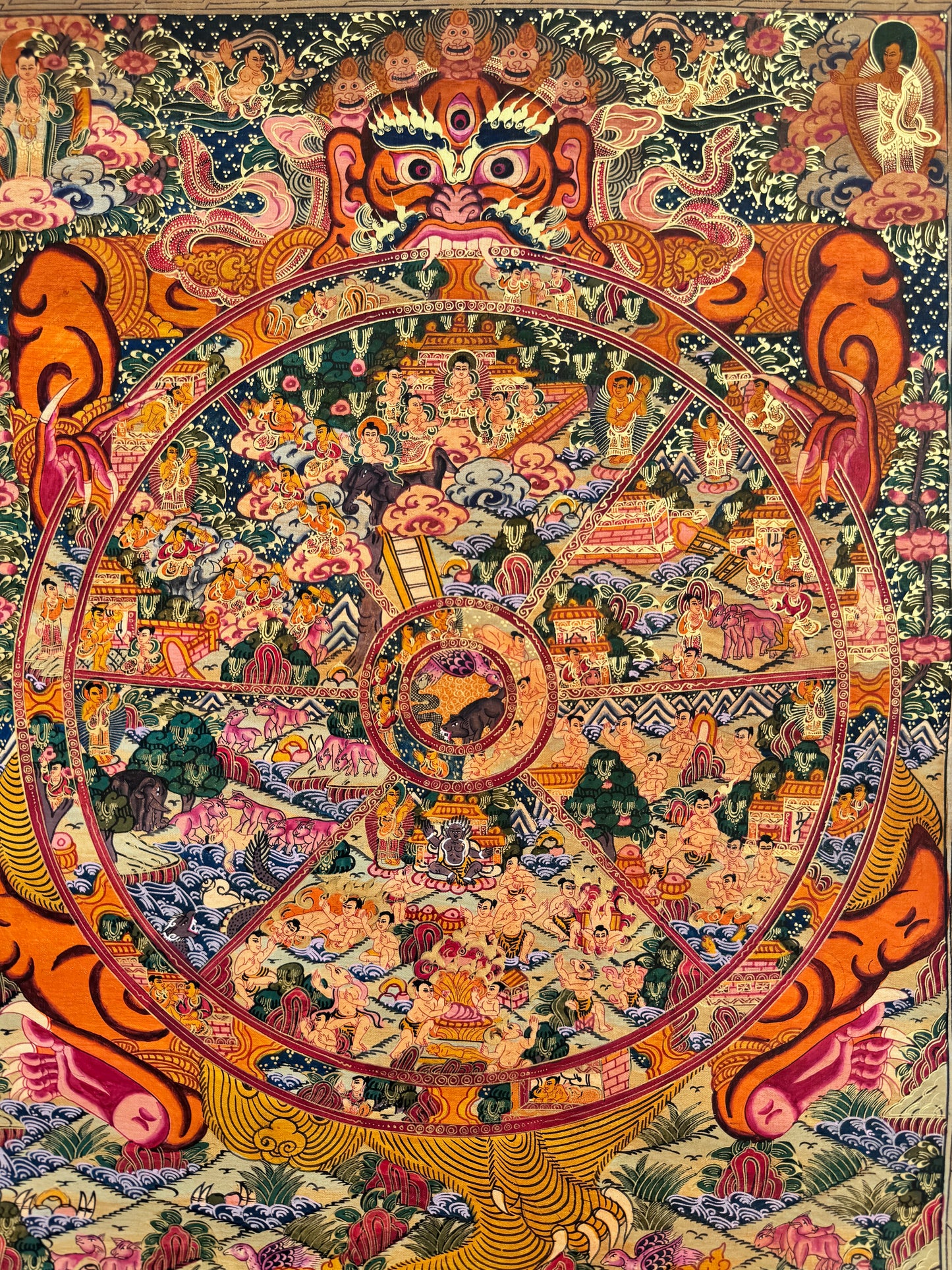 Wheel of Life Thangka Painting