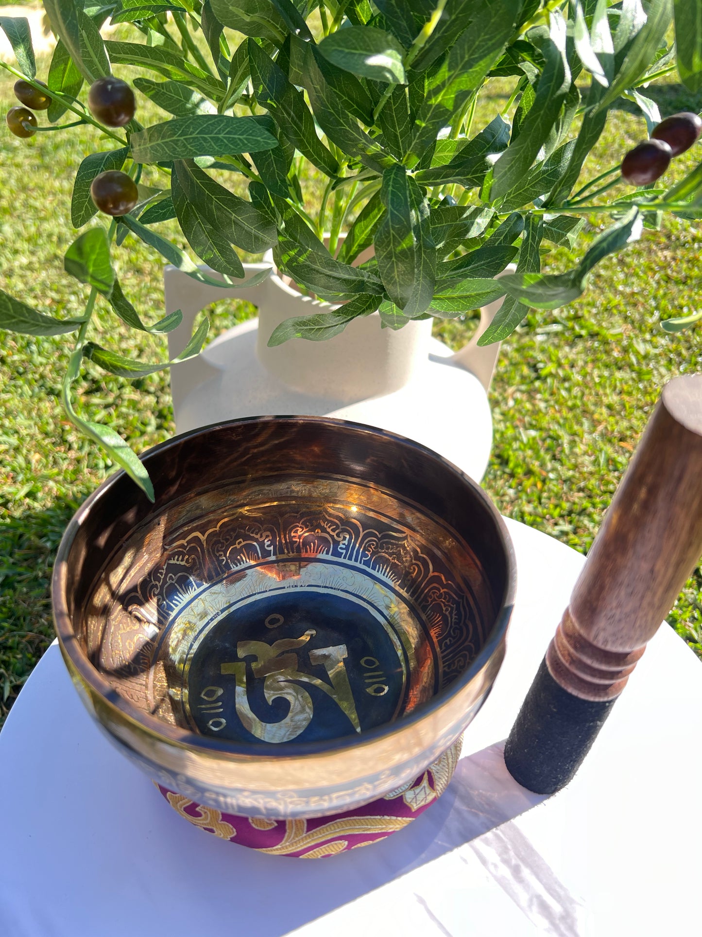 Handmade Om Singing Bowl