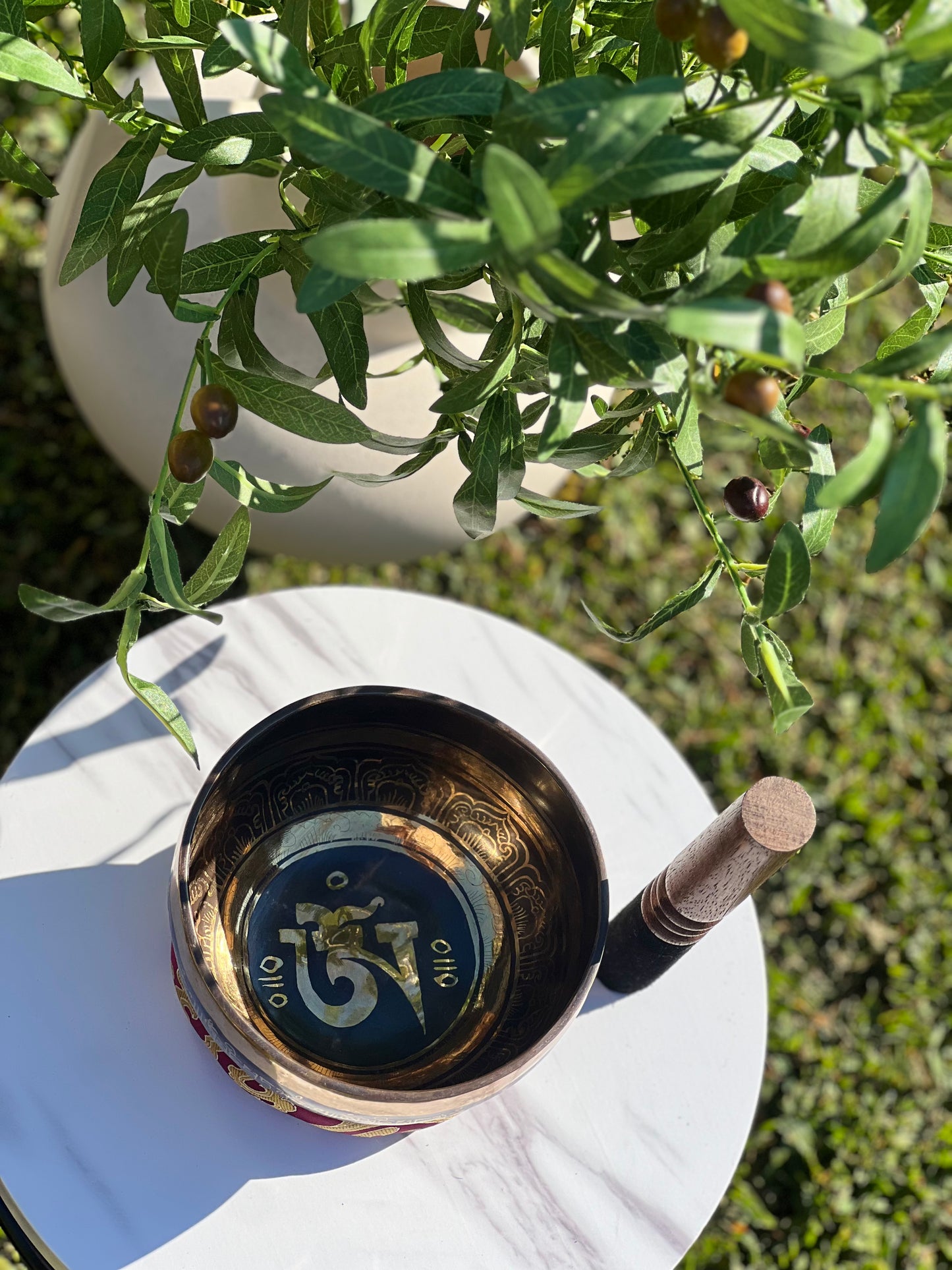 Handmade Om Singing Bowl