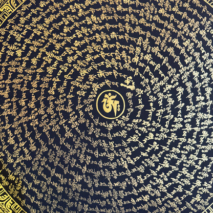 Traditional Hand-Painted Mantra Mandala