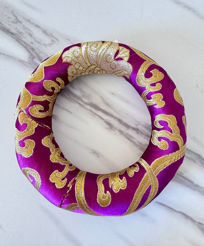 Purple Singing Bowl Ring Cushion