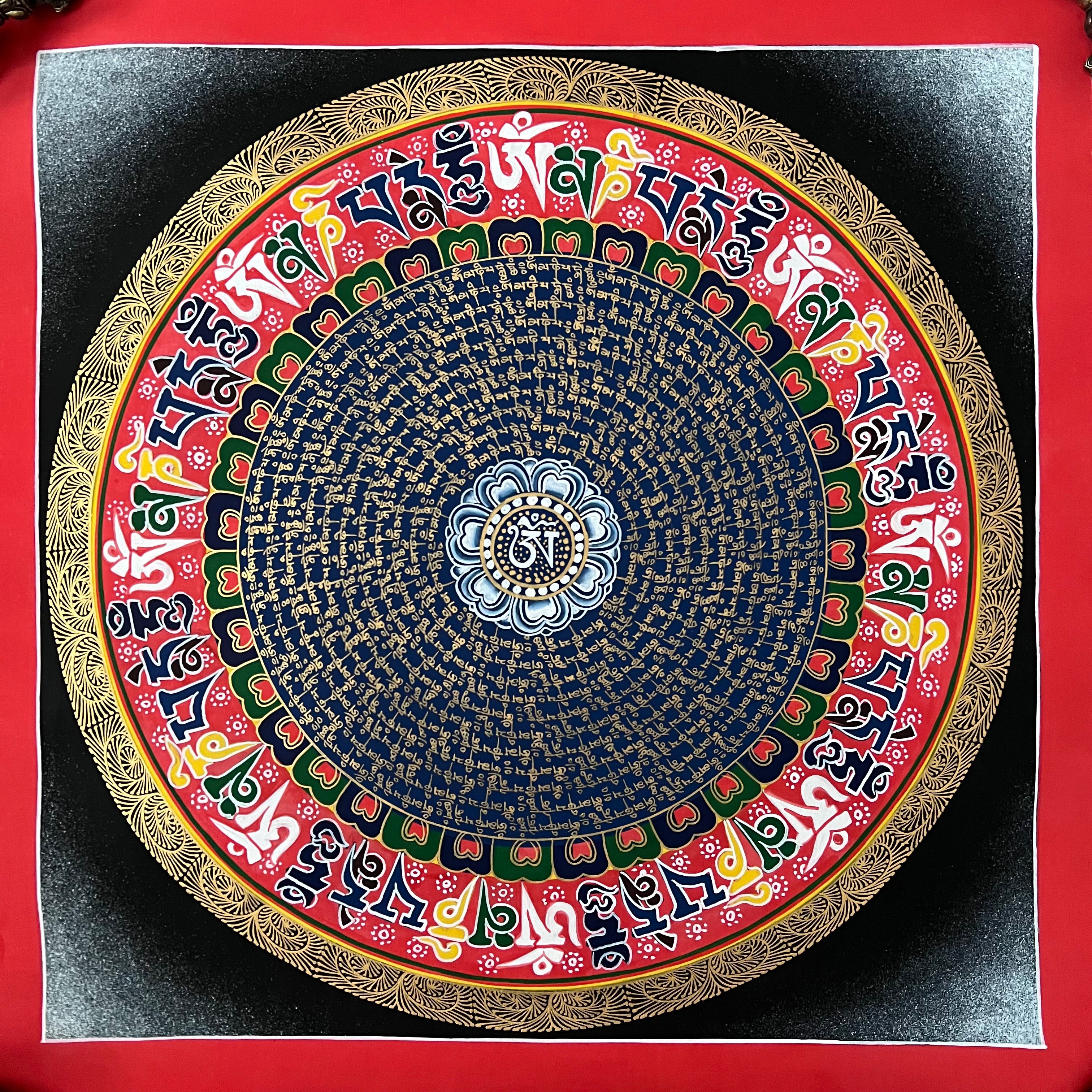 Palcha Mantra Mandala Thangka Painting – Palcha Handicraft