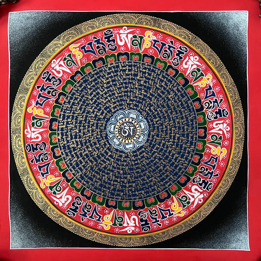 Mantra Mandala Thangka Painting