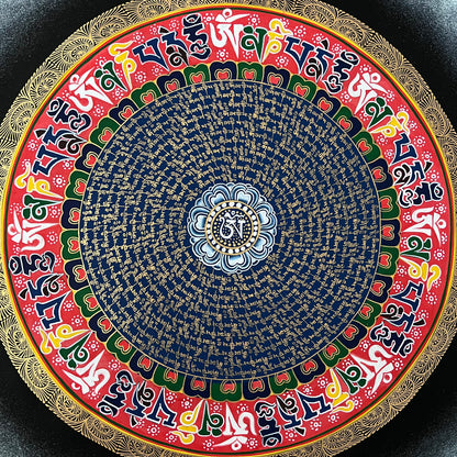 Mantra Mandala Thangka Painting