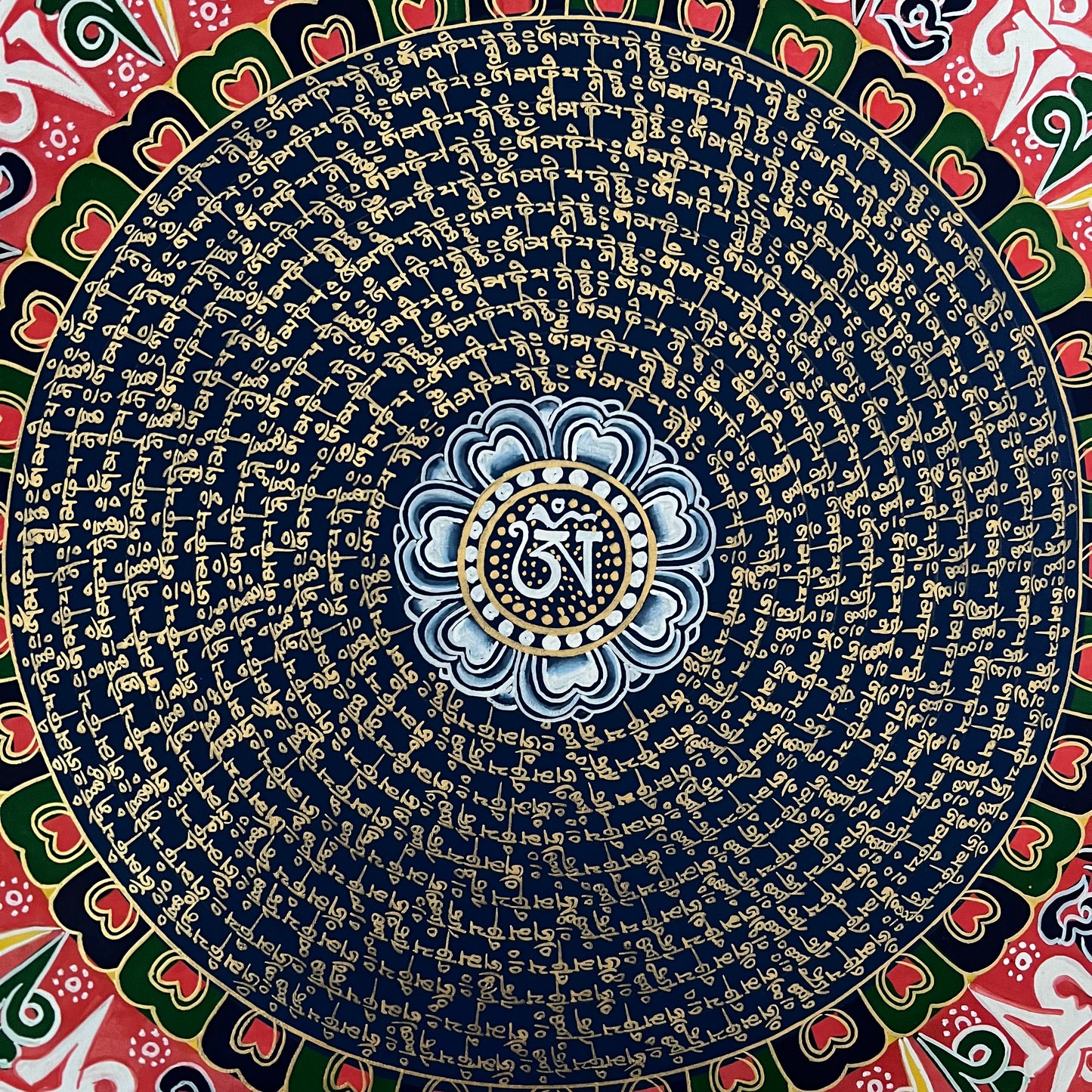 Mantra Mandala Thangka Painting