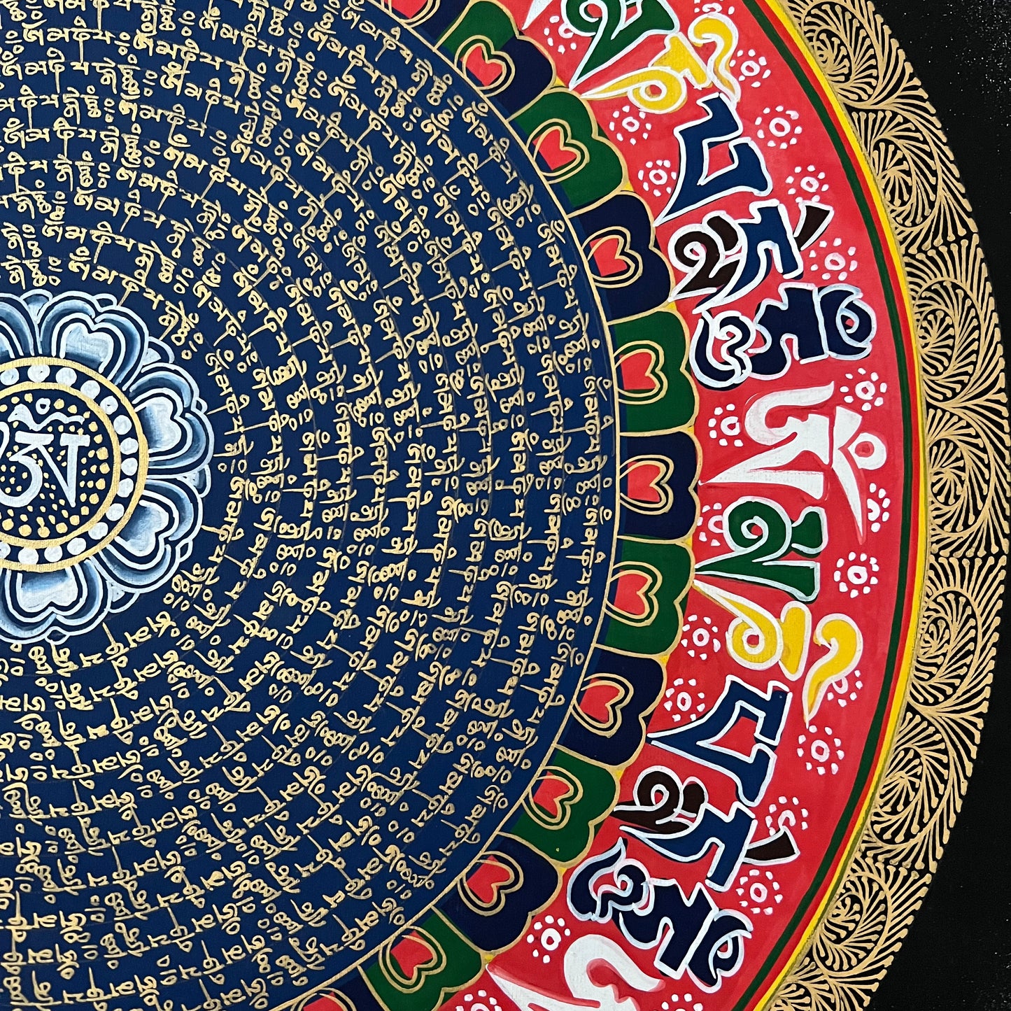 Mantra Mandala Thangka Painting