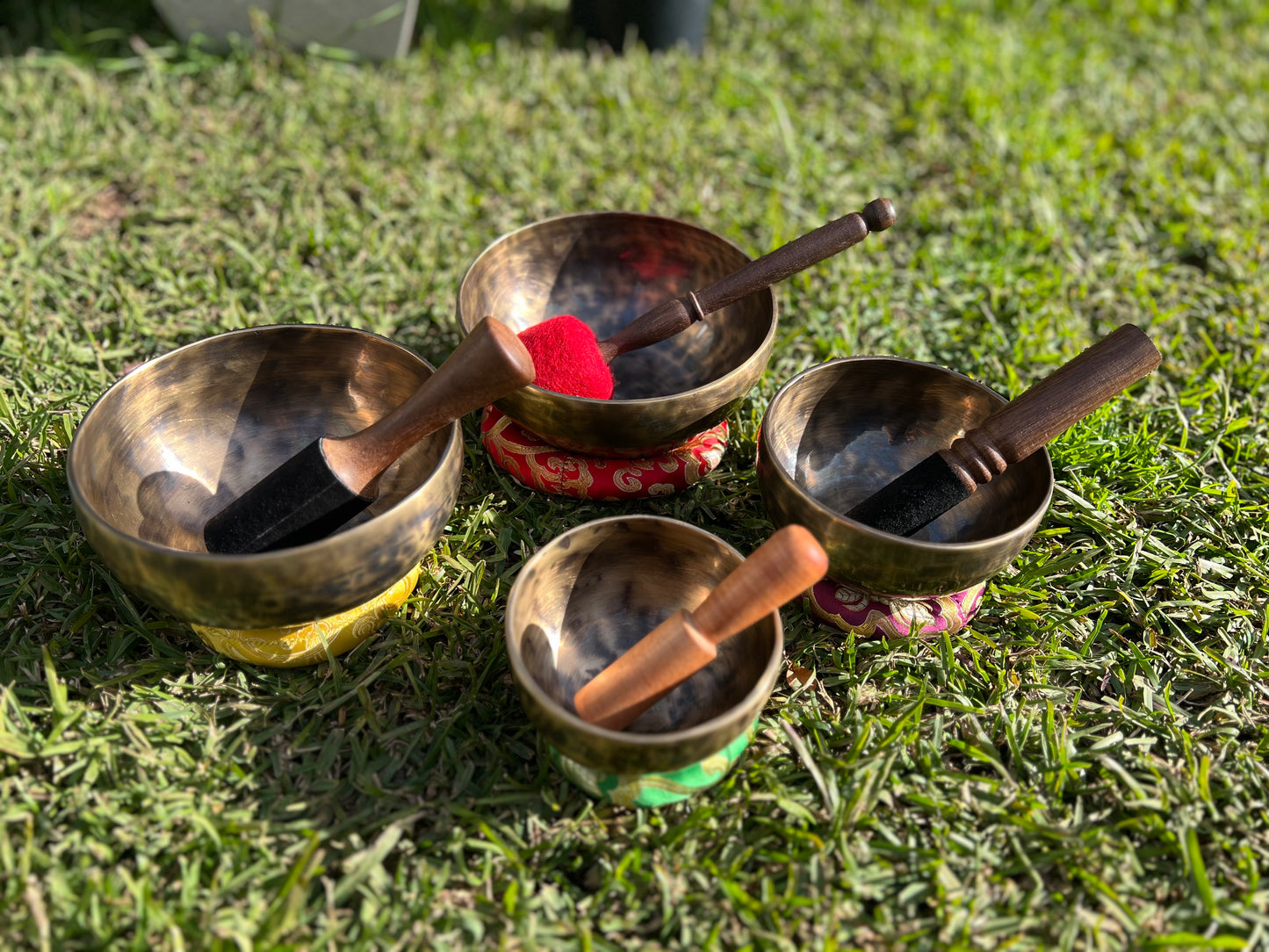 Antique Singing Bowl Set for Sound Healing