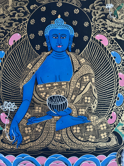 Medicine Buddha Thangka Painting