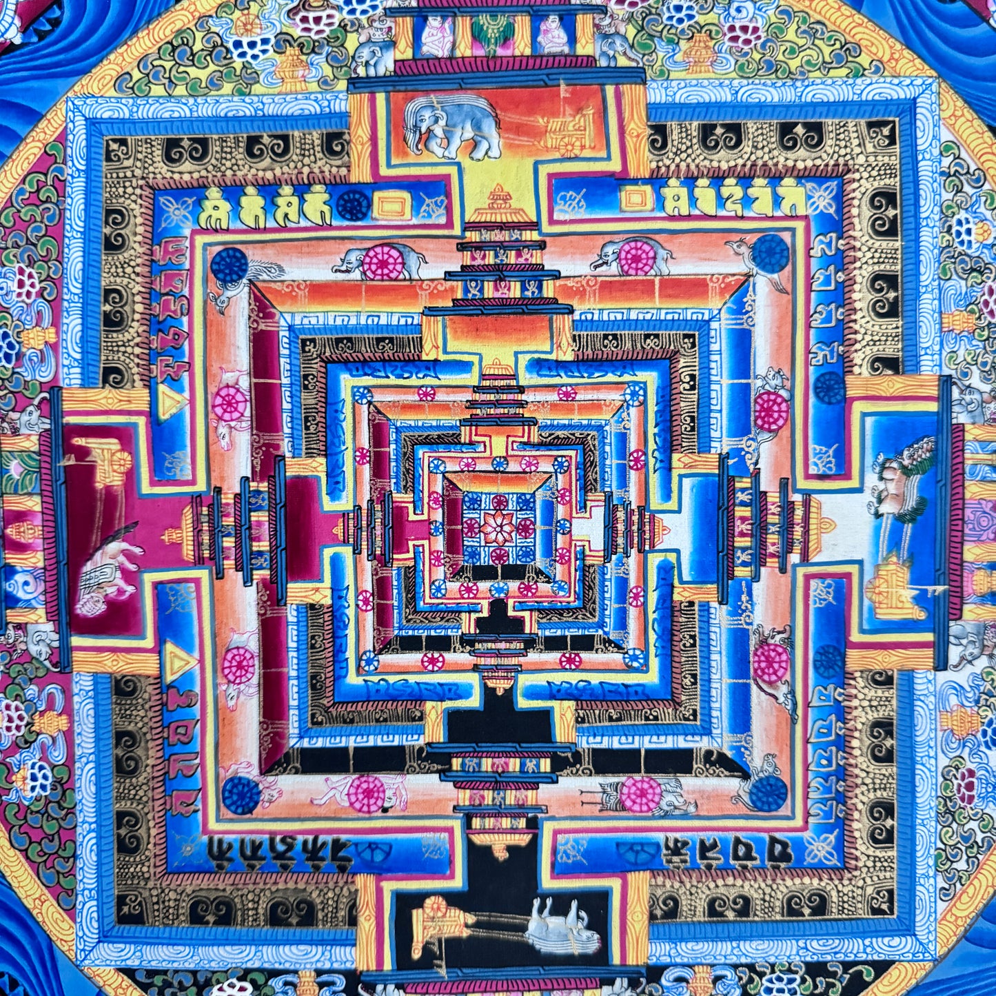 Kalachakra Mandala Thangka Painting