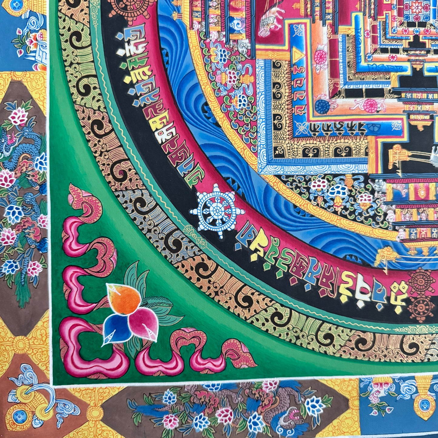 Kalachakra Mandala Thangka Painting