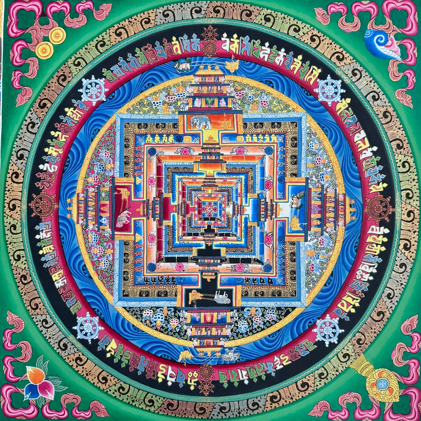 Kalachakra Mandala Thangka Painting