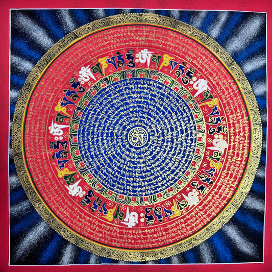 Mantra Mandala Thangka Painting