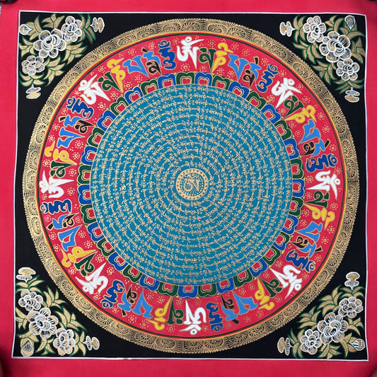 Mantra Mandala Thangka Painting