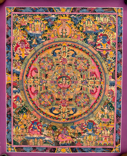 Buddha Mandala Thangka Painting