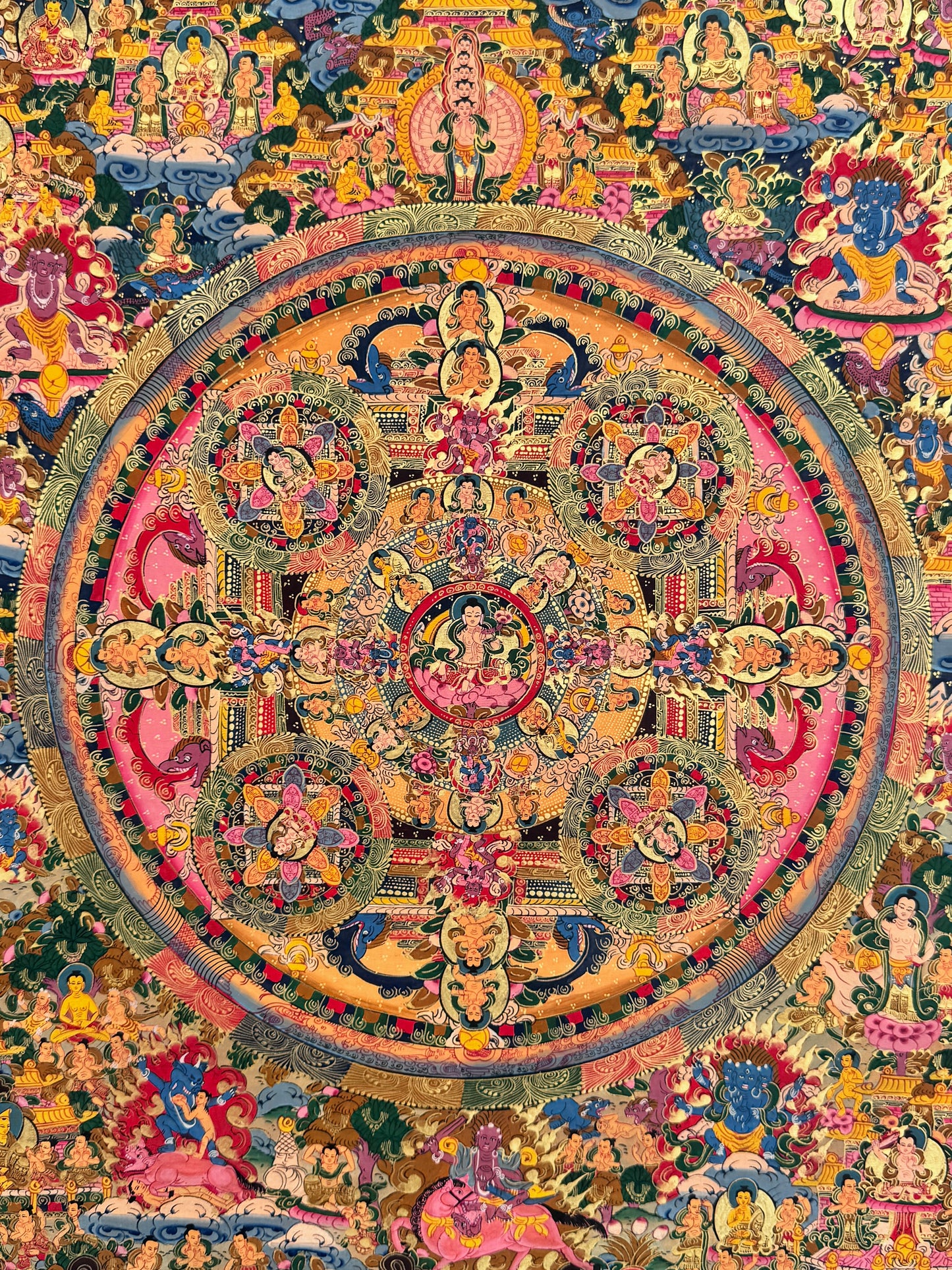 Buddha Mandala Thangka Painting