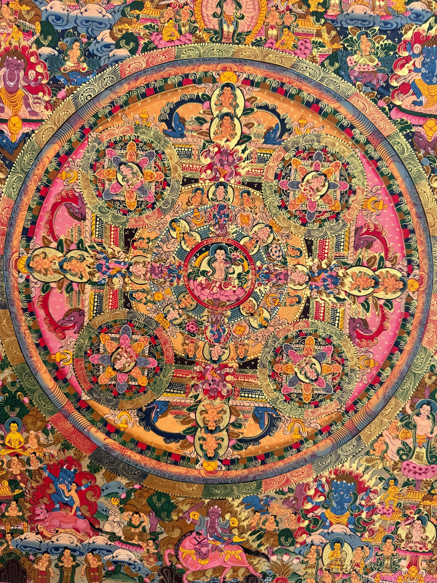 Buddha Mandala Thangka Painting