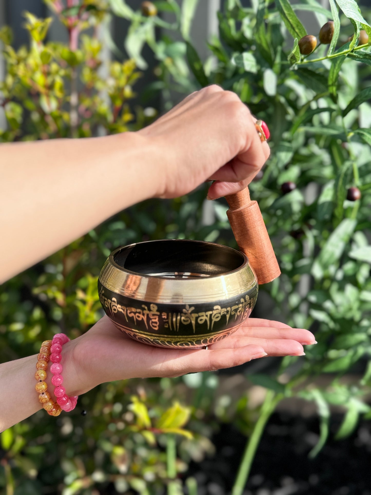 Peaceful Eye Carved Singing Bowl