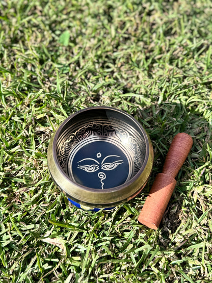 Peaceful Eye Carved Singing Bowl