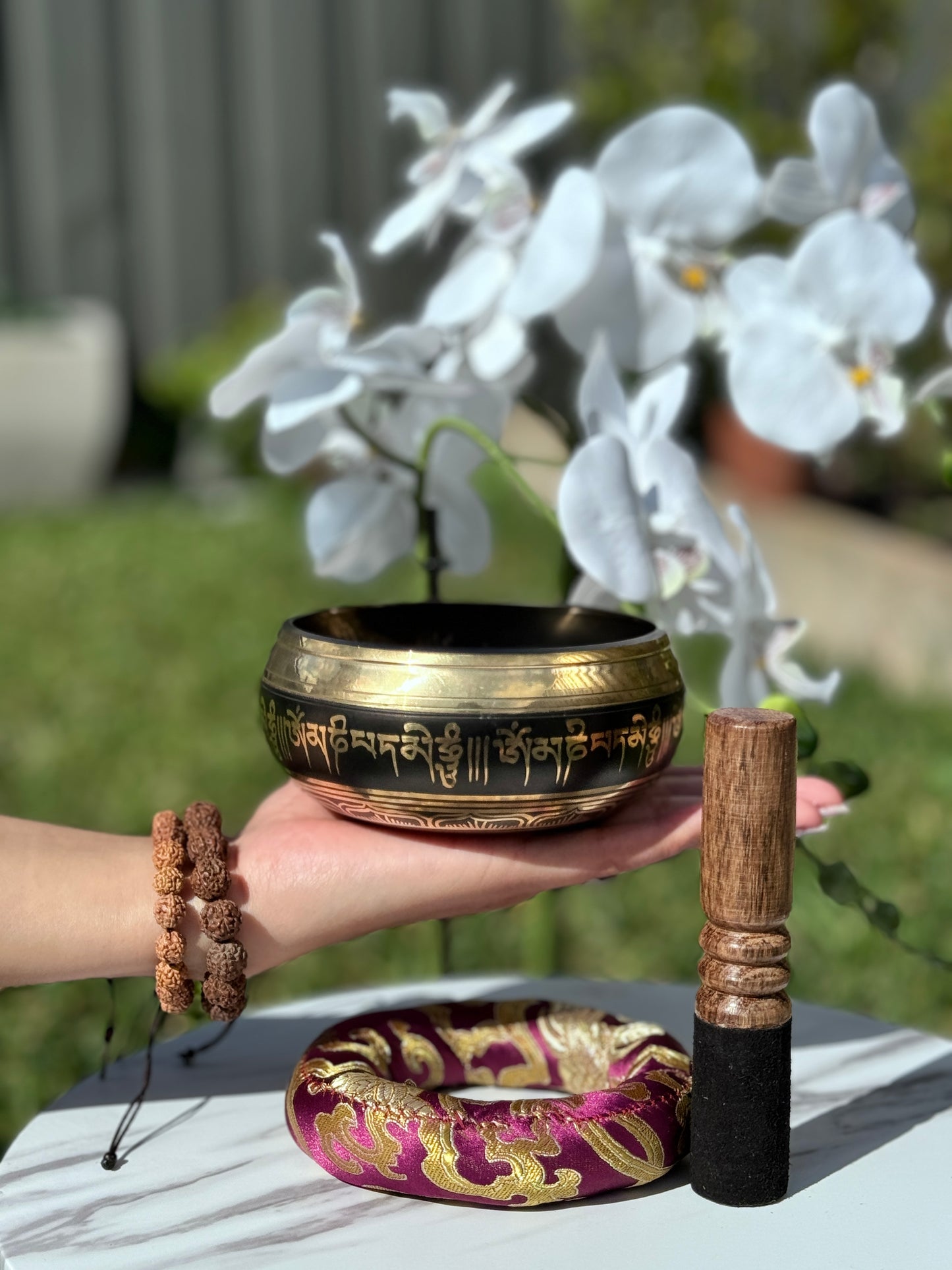 Hand Carved Vajya Singing Bowl