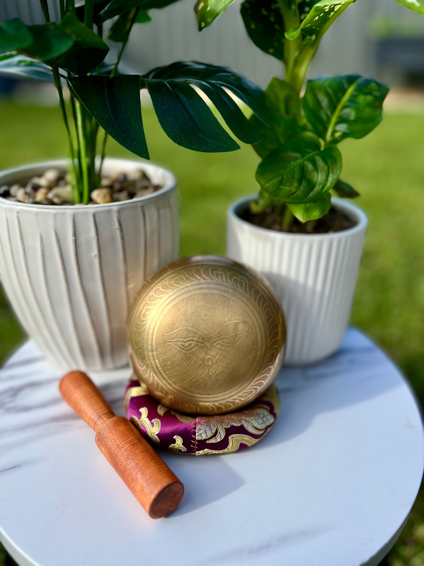 Tibetan Carved Singing Bowl